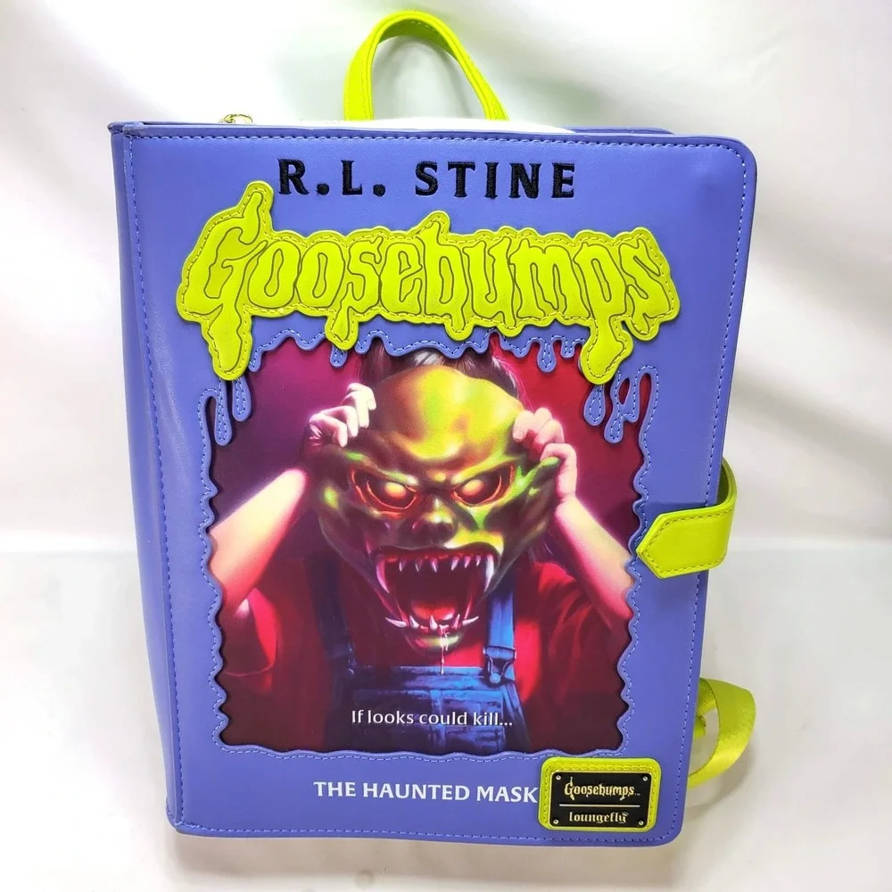 New Loungefly Goosebumps The Haunted‎ Mask Figural Glow-In-The-Dark Backpack